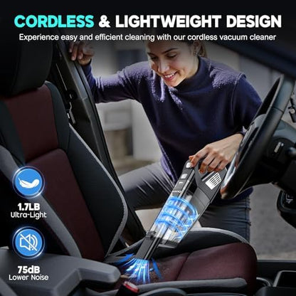 CKIKH Handheld Vacuum Cordless, 15000PA Hand Held Car Vacuum Cleaner - Image 7
