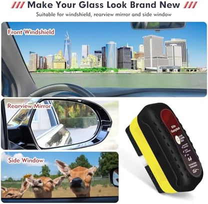 Automotive Oil Film Cleaning Brush, Car Glass Oil Film Cleaner, Anti-Rain Fog Car Glass Cleaner, Car Windshield Cleaner for Improved Clarity and Visibility - Image 7