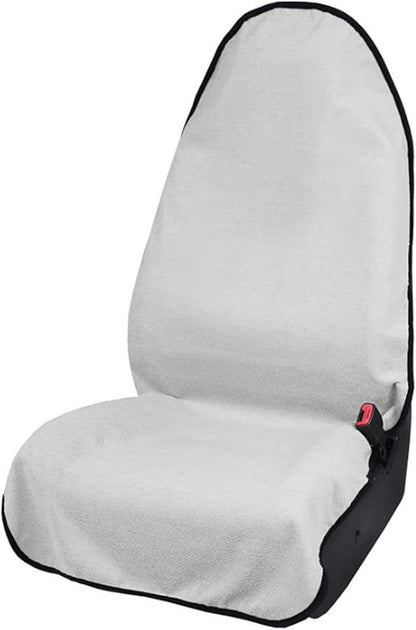 Waterproof Sweat Towel Car Seat Cover Sweat Carseat Protector,Perfect for Universal Anti-Slip Car Truck SUV Seat, Great for Post Gym Workout, Running, Swimming, Beach and Hiking (White) - Image 4