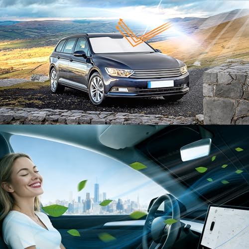Windshield Sun Shade for 2012 2013 2014-2022 VW Passat for Volkswagen - Image 6