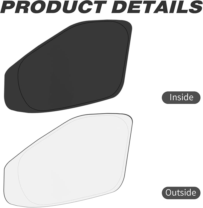 Front Windshield ＆ Side Window Sun Shade for 2015-2024 Fo-rd Transit Van High and Medium Roof, Foldable Window Sunshade Sun Visor Protector, Window Shades Blocks UV Rays Heat, Pack of 3 - Image 8