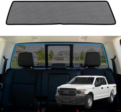 F150 Window Shades 2015-2020, Rear Window Mesh, 1PC by KOCZIL
