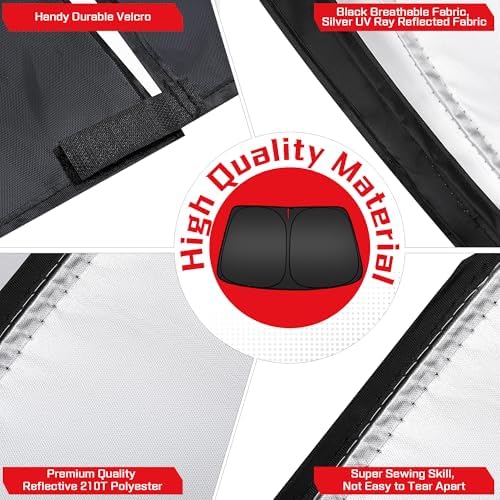 ARISMOTOR Windshield Sun Shade for Infiniti QX60 2022-2026 2027 - Image 5