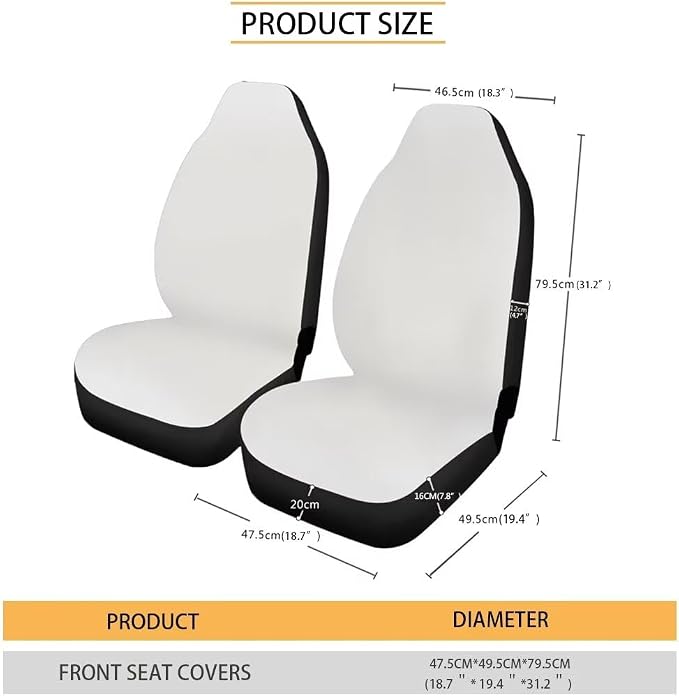 Automotive Seat Covers Flower Pattern Print Seat Cover for Front Seats Only Universal fit for Cars, SUVs, Trucks Flower Pattern Car Accessories Seat Protector - Image 7