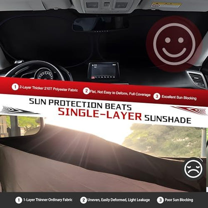 Windshield Sun Shade for 2017-2022 Ford F250 F350 F450 F550 Super - Image 5