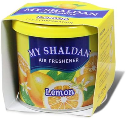 Pack of 6 My Shaldan Japanese Car Cup-Holder Natural Air Freshener Cans (Lemon Scented) - Image 2