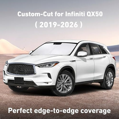 EcoNour Windshield Sunshade Compatible for Infiniti QX50 2019-2025 2026 - Image 2