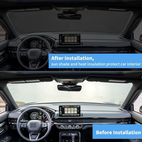 Windshield Sun Shade Car Sunshade Accessories Fit 2023-2026 Honda CRV - Image 3