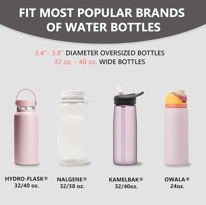 SEVEN SPARTA Car Cup Holder Expander for 32-40oz Large Bottles & Tumblers | Compatible with Yeti, Hydro Flask & Owala 32-40oz, Upgraded Adjustable Offset Base, Fits 3.4"-3.8" Bottles, Mugs & Tumblers - Image 6