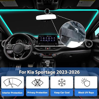 Windshield Sun Shade for 2026 2025 2024 2023 Kia Sportage NQ5 - Image 2