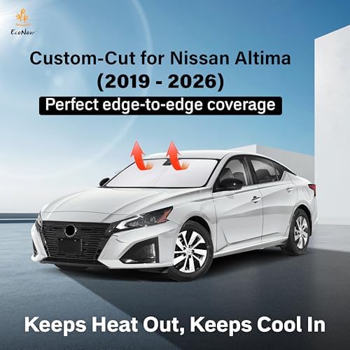 EcoNour Windshield Sunshade Compatible for Nissan Altima 2019-2025 2026 - Image 2