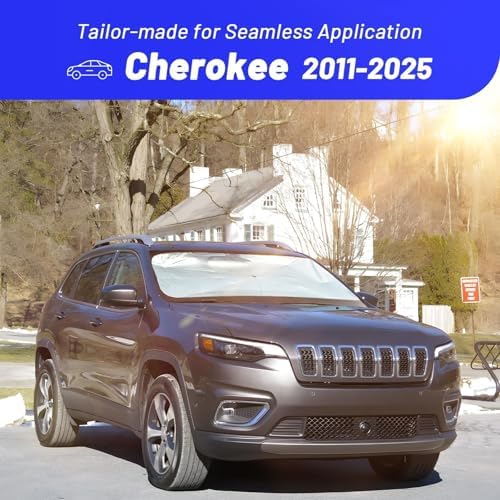 Windshield Sun Shade Umbrella for Jeep Cherokee 2011-2025 Front Windows - Image 3