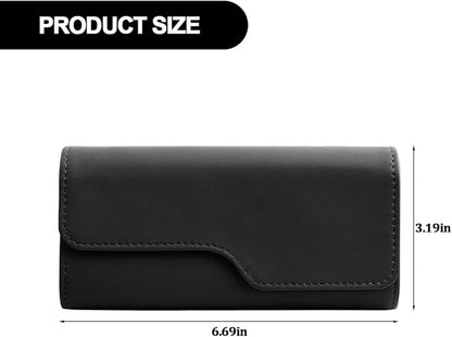 Sunglass Holder for Car Visor, Eyeglass Storage Case (Black) | Vehicle Eyeglass Hanger Protective Storage Case, Automotive Interior Sun Visor Glasses Organizer Box, Universal Fit - Image 2
