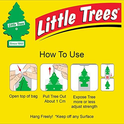 Little Trees Cardboard Hanging Car, Home & Office Air Freshener, Peachy Peach (Pack of 6) - Image 6