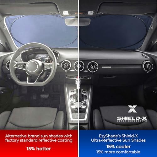 EzyShade Car Windshield Sun Shade. See Vehicle Size-Chart. Small (S) Size - Image 2