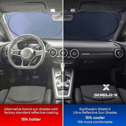 EzyShade Car Windshield Sun Shade. See Vehicle Size-Chart. Small (S) Size - Image 2