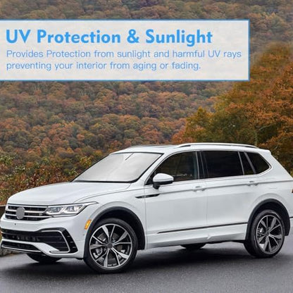 Windshield Sun Shade Car Sunshade Accessories for 2018 2019-2026 VW Tiguan - Image 7