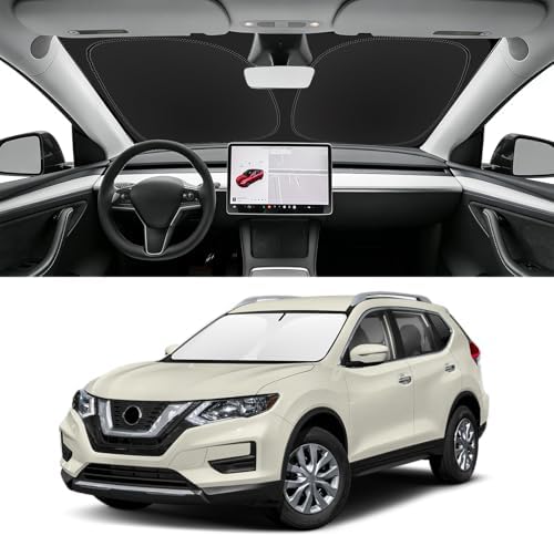 Custom Fit Windshield Sun Shade for Nissan Rogue 2014-2020 by SLOGENTO