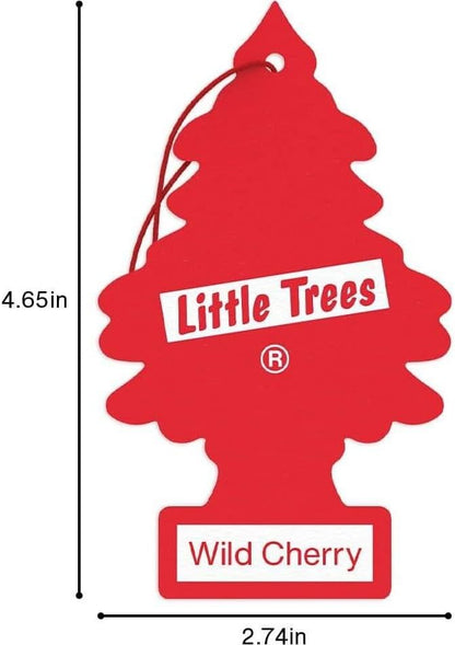 LITTLE TREES Car Air Freshener | Hanging Paper Tree for Home or Car | Wild Cherry | 24 Pack - Image 7