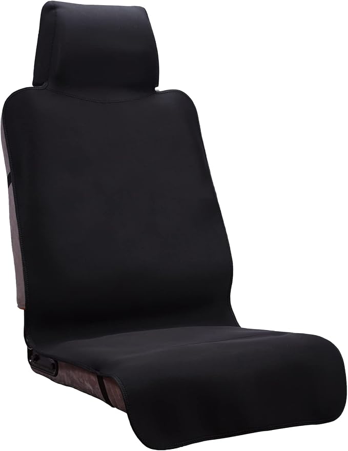 Neoprene Waterproof Car Seat Cover, Black 1pc, Non-Slip | Car Seat Protector, Sweat-proof, Universal Fit SUV & Truck, Machine Washable, For Gym, Yoga, Pets, Workout, Beach, Swimming by DREAMANIA