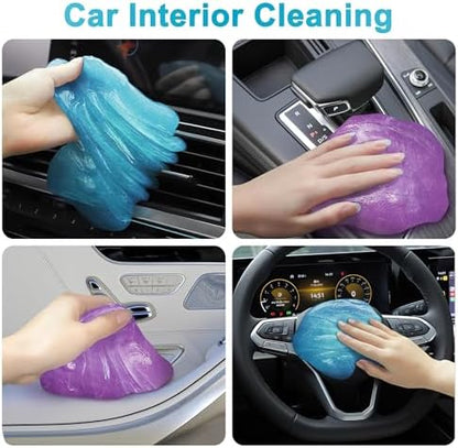 FiveJoy Car Cleaning Gels, 4-Pack Universal Auto Detailing Tools Car Interior Cleaner Putty, Dust Cleaning Mud for PC Tablet Laptop Keyboard, Camera, Printers, Calculator - 320g (2.8oz/pcs) - Image 7