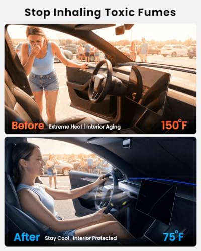 REEVAA Car Windshield Sun Shade for Ford Transit 2026 - Image 2
