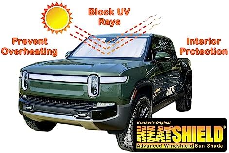 HeatShield, The Original Windshield Sun Shade, Custom-Fit for Toyota 4Runner SUV w/Rear View Mirror Cutout 1996, 1997, 1998, 1999, 2000, 2001, 2002 Gold Series - Image 3
