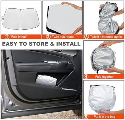 Foldable Front Windshield Sunshade fit for Kia Sportage 2018-2022 - Image 6