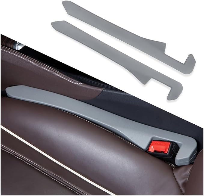 IHOTDER Super Flexible Car Seat Gap Filler,Durable Car Organizer Between Seats for Tightly Filling Seat Gaps,Universal CCar Side Seat Gap Filler CCar Accessories for Women & Men (Gray/2PCS)… by IHOTDER