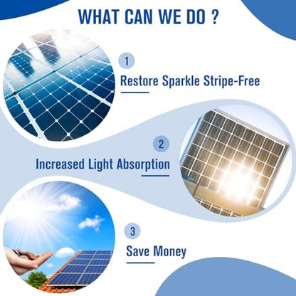 Teexpert Solar Panel Cleaner (32oz Makes 150 Gallons), Ultra Concentrated Glass & Solar Panel Cleaning, Pro Streak-Free Ultra Quick Dry Remove Dirt, Dust, Droppings, Oils, Fingerprints & Water Spots - Image 3