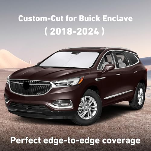 EcoNour Windshield Sunshade Compatible for Buick Enclave 2018-2023 2024 - Image 2