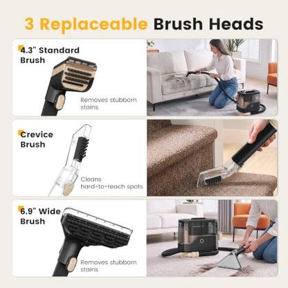 NEWBULIG Carpet and Upholstery Cleaner Machine Portable Carpet Shampooer - Image 5