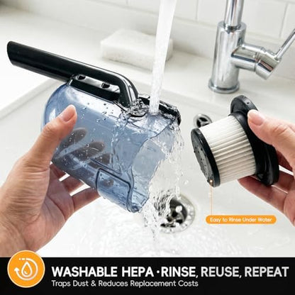 Cordless Handheld Vacuum Cleaner Compatible with DeWalt 20V Battery - Image 3
