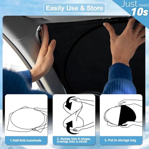 Sun Shade for Ford Taurus 2013-2021 2022 2023 Window Sunshade Sun Visor - Image 5