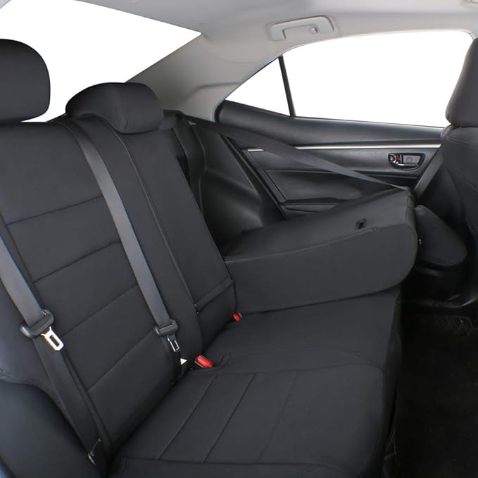 EKR Car Rogue Seat Covers 2014-2020(No Sport),Neoprene Full Set | Custom Fit for Nissan Rogue(Not for Sport) S/SV/SL 2014-2020 Car Seat Cover Full Set,Neoprene(Black) - Image 4
