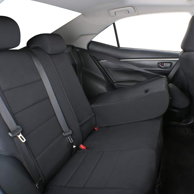 EKR Car Seat Covers for Subaru Crosstrek 2018-2023,Neoprene Full Set | Custom Fit for Subaru Crosstrek 2018-2023 (Rear W/ NO Armrest),Waterproof,Full Coverage,Neoprene (Black) - Image 5