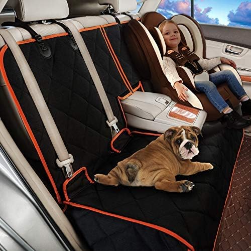petalage Car Seat Protector, 52” x 50“ for for Familay Car & Regular SUVs, 600D Heavy Duty Car Seat Cover Waterproof Dog Car Seat Cover for Back Seat, Scratch Proof Nonslip Seat Cover for Dogs in Car - Image 3