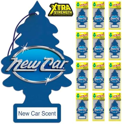 LITTLE TREES Car Air Freshener | Xtra Strength Provides Long-Lasting Scent for Auto or Home | Extra Boost of Fragrance | New Car Scent, 24 Air Fresheners - Image 2