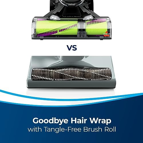 BISSELL 24613 Pet Hair Eraser Turbo Plus Lightweight Vacuum, Tangle-Free Brush Roll, Powerful Pet Hair Pick-up, SmartSeal Allergen System, Specialized Pet Tools, Easy Empty Dirt Tank - Image 4