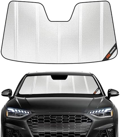 Pigenius Windshield Sun Shade for Audi A4 2017-2025, Audi S4 2017-2025, Reflective Aluminum Film Front Window Sunshade-B by Pigenius
