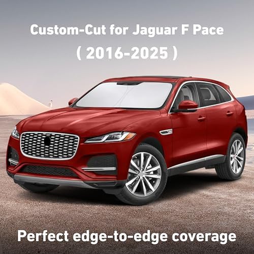 EcoNour Windshield Sunshade Compatible for Jaguar FPace 2016-2023 2024 2025 - Image 2