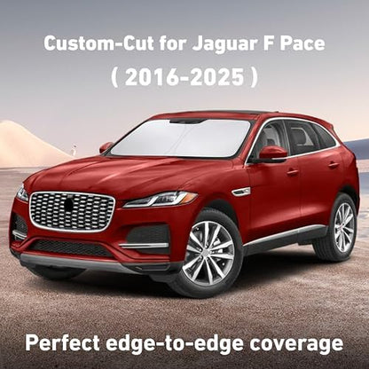 EcoNour Windshield Sunshade Compatible for Jaguar FPace 2016-2023 2024 2025 - Image 2