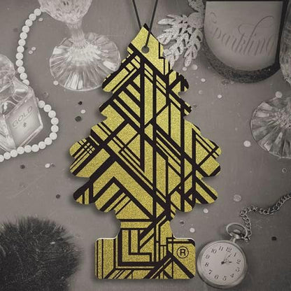 LITTLE TREES Car Air Freshener | Hanging Tree Provides Long Lasting Scent for Auto and Home | 24 Air Fresheners |Gold - Image 3