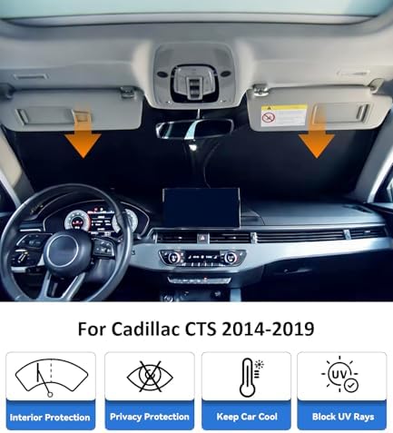 Windshield Sun Shade for Cadillac CTS 2014-2019 Accessories - Image 2