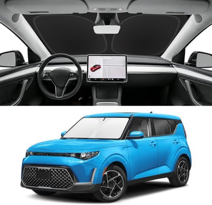 Custom Fit Windshield Sun Shade for Kia Soul 2014-2026 by SLOGENTO