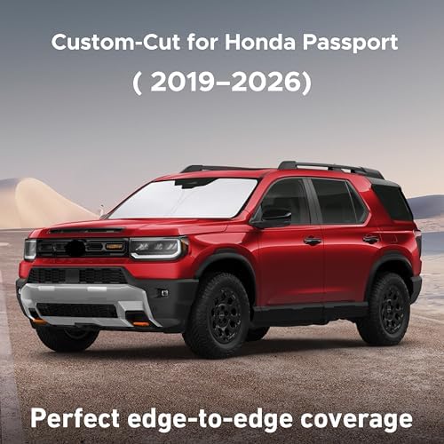 EcoNour Windshield Sunshade Compatible for Honda Passport 2019-2025 2026 - Image 2