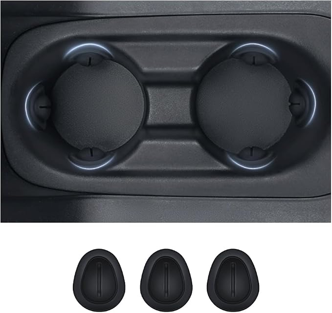 2026 Latest Car Cup Holder Insert/Holder Position Limiter - Anti Shake Silicone Car Coasters Bottle Stabilizers with Self-Adhesive - Car Must Haves Cup Holder Inserts for Car Truck SUV (3PCS) by Unknown