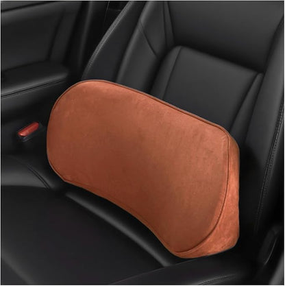 Zpana Car Lumbar Support Pillow, Memory Foam Vehicle Seat Lower Back Support Cushion for Back Pain Relief & Sciatica, Comfortable Auto Driver Seat Pad, Universal for Vehicles (Orange) | Memory Foam Lumbar Support Pillow, Lower Back Pain Relief & Sciati... by Unknown