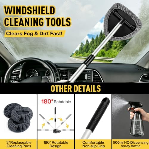 41Pcs Car Detailing Kit Interior with Drill Brush, Folding Bucket & Tote - Image 6