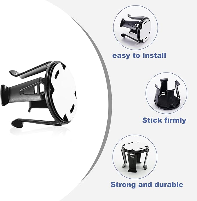 Zpana Car Slim Can Cup Holder Adapter, 2PCS Vehicle Energy Drink Holder Insert, Reversible Wiggle Free Automotive Cup Holder Expander Accessories, Universal for SUV, Sedan, Truck(2PCS) - Image 3